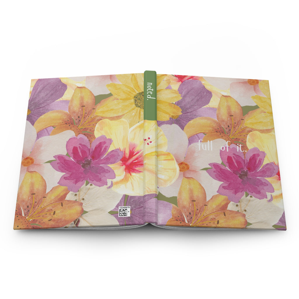 Full of It floral Hardcover Journal Matte