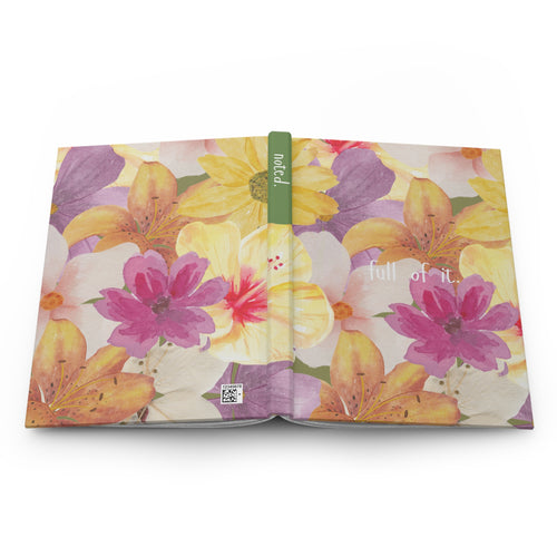 Full of It floral Hardcover Journal Matte