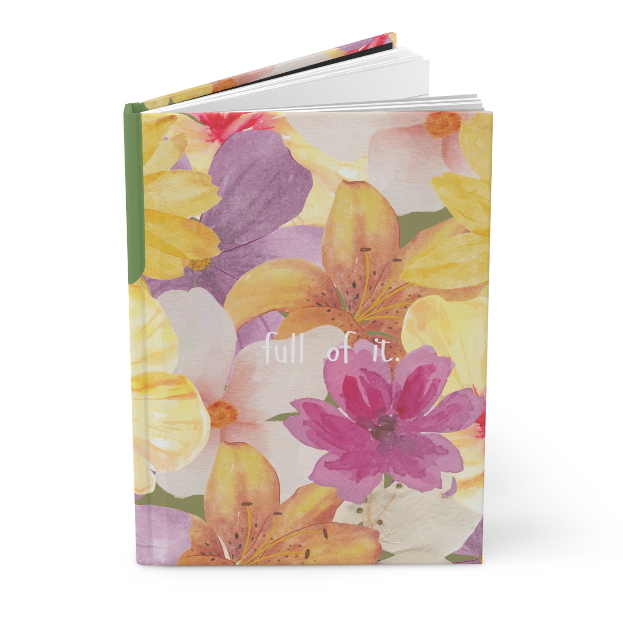 Full of It floral Hardcover Journal Matte